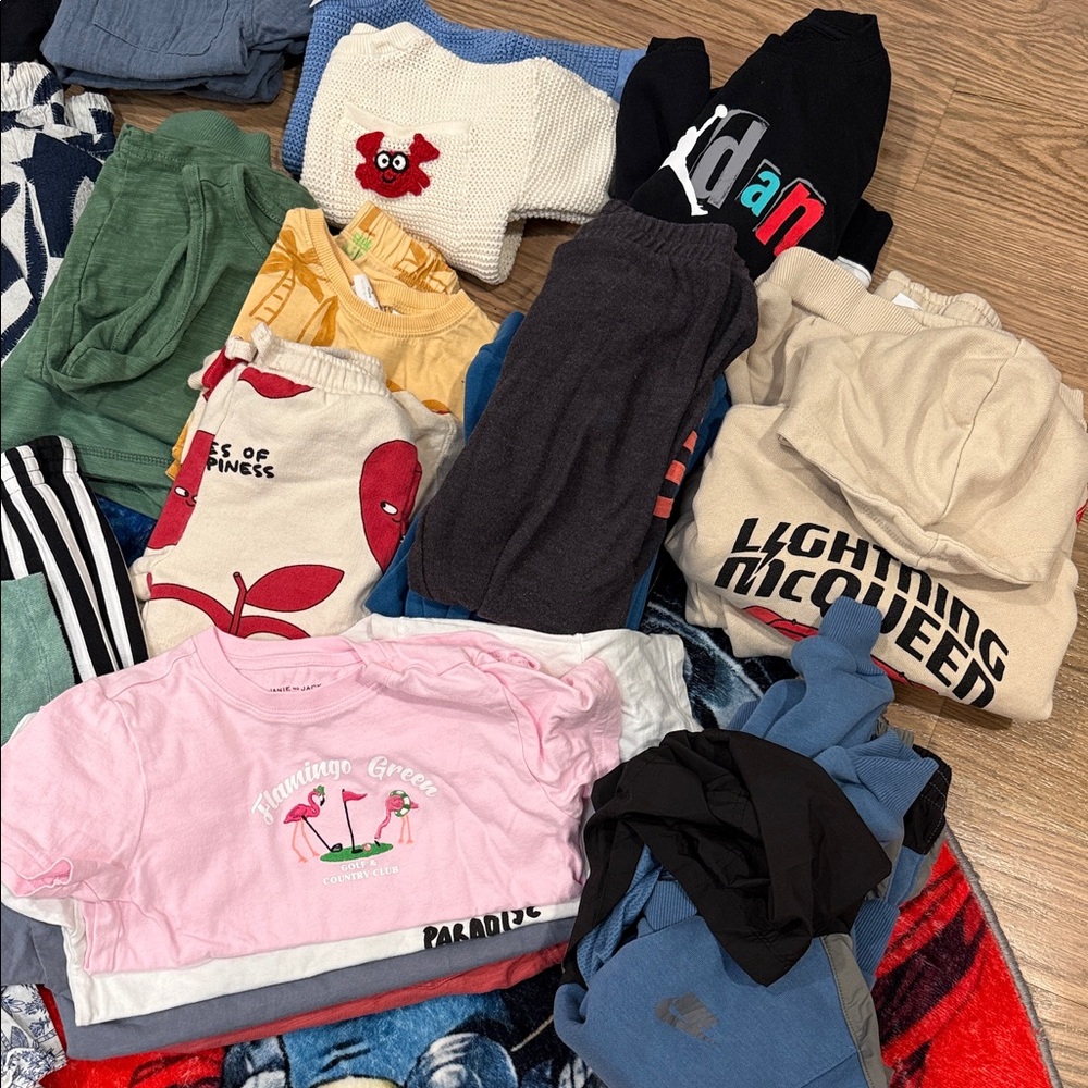 Boys Clothing Haul size 4T Janie and Jack, Zara, Jordan, Dennys, Rylee and Crew - Picture 2 of 9